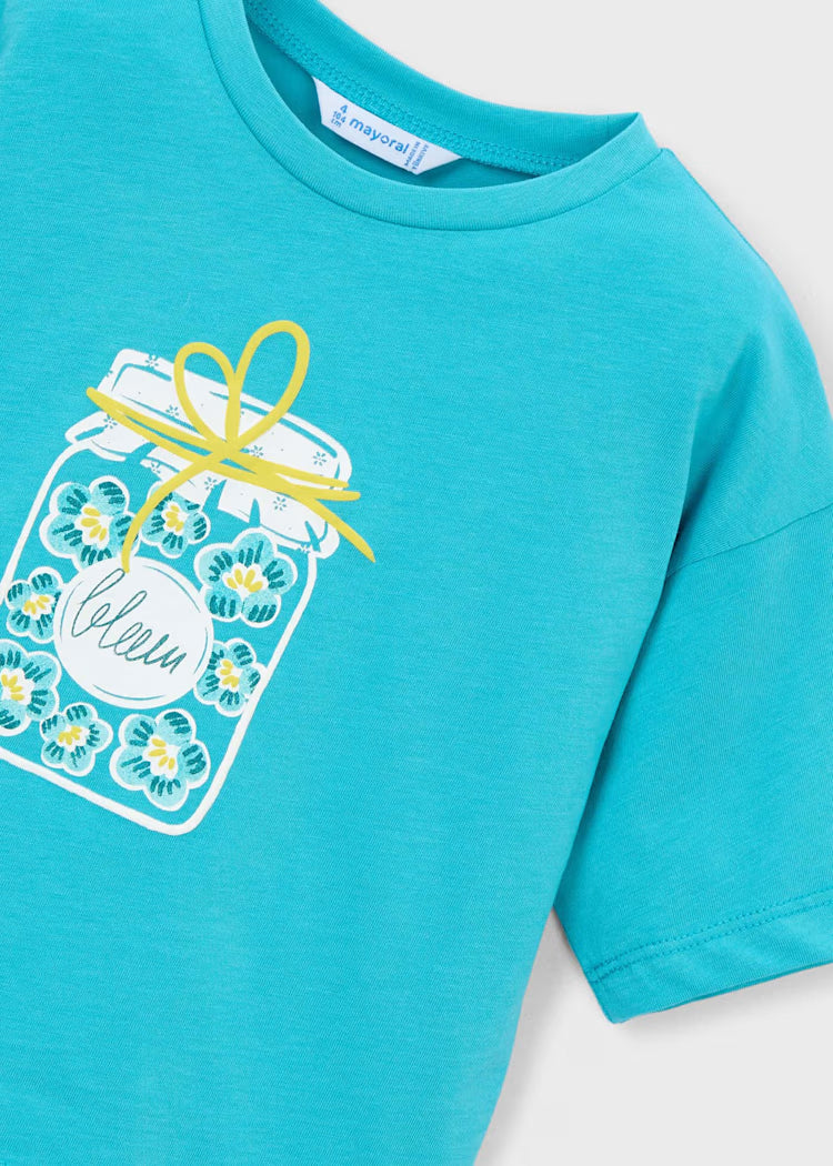 Camiseta corte recto niña