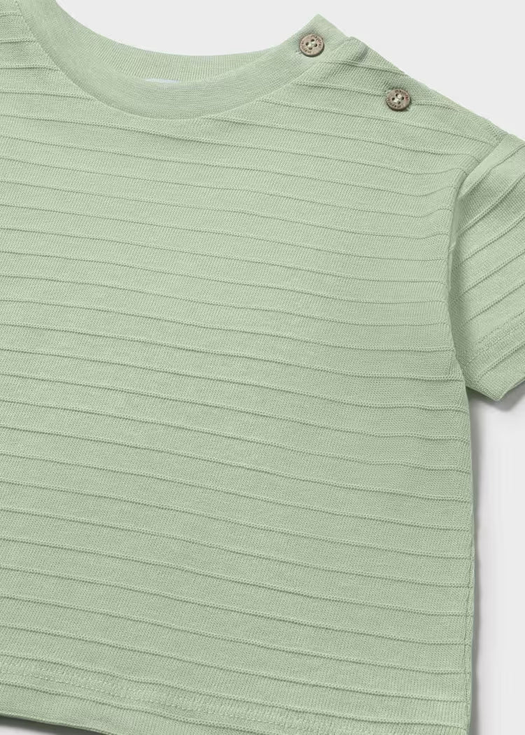 Camiseta manga corta punto estructura