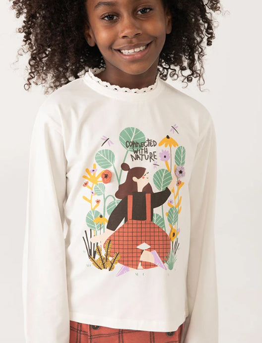 Camiseta Punto Elástico De Niña