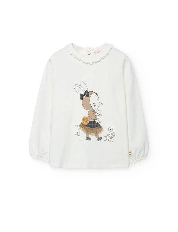 Camiseta Punto Elástico De Niña