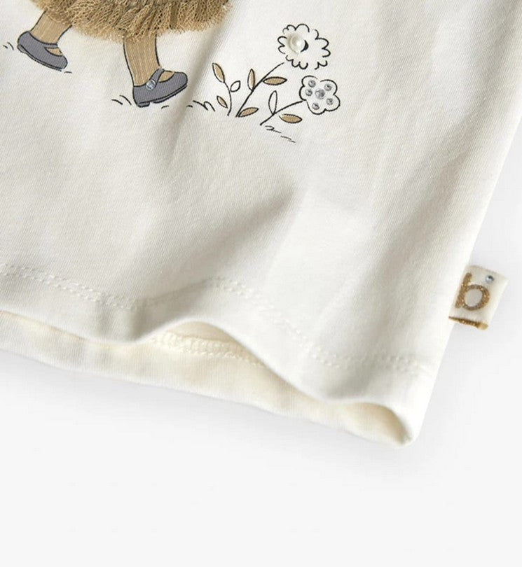 Camiseta Punto Elástico De Niña