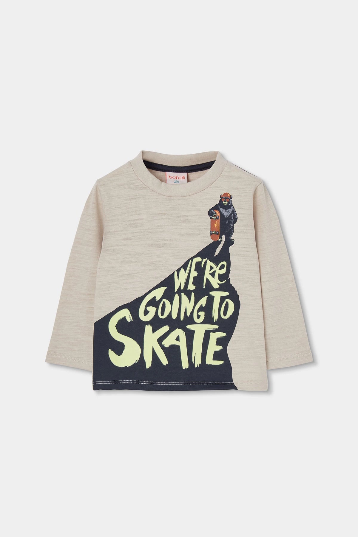 Camiseta punto flamé de niño
