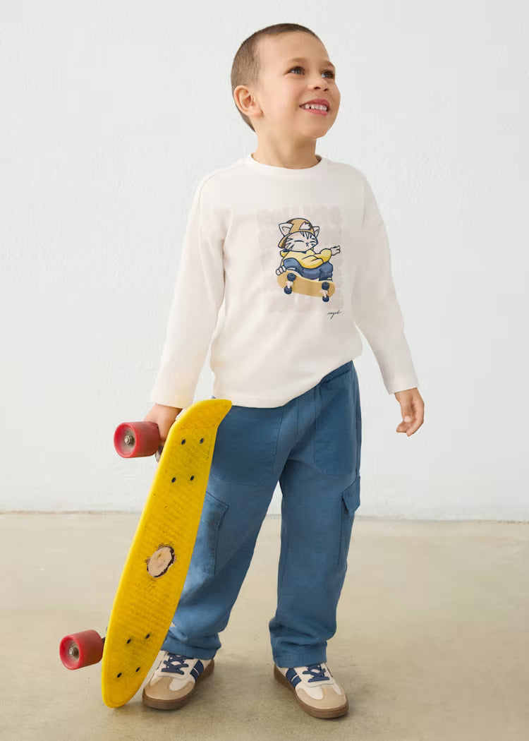 Camiseta manga larga rolling niño