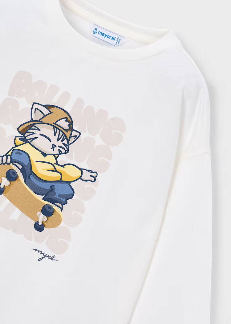 Camiseta manga larga rolling niño