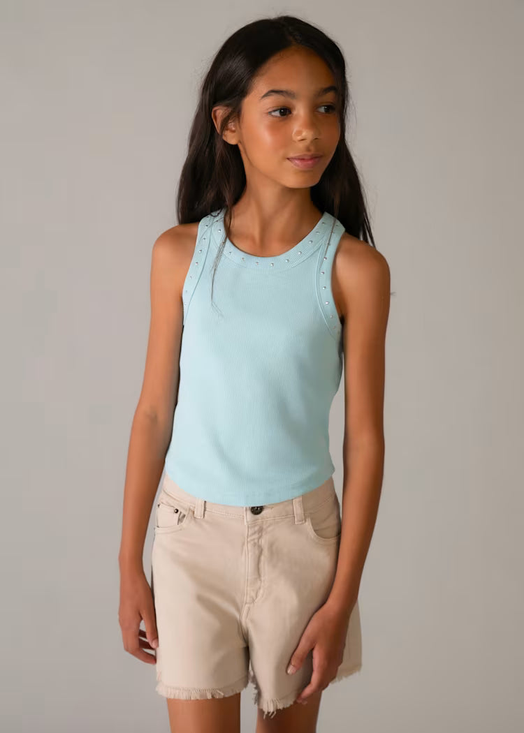 Camiseta tirantes canale con tachuelas