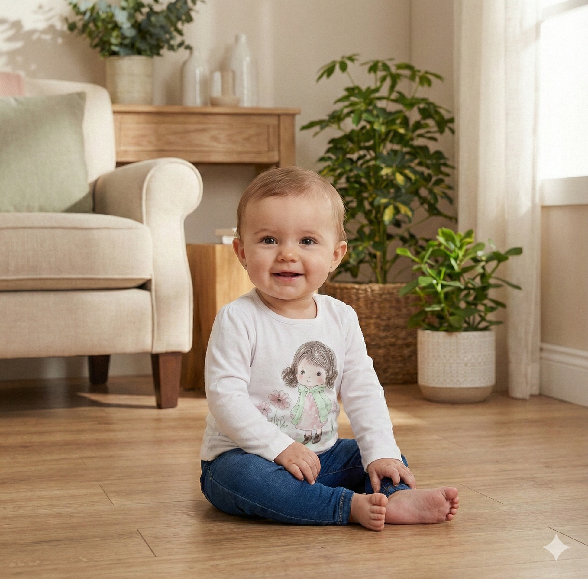 Camiseta De Manga Larga Niña