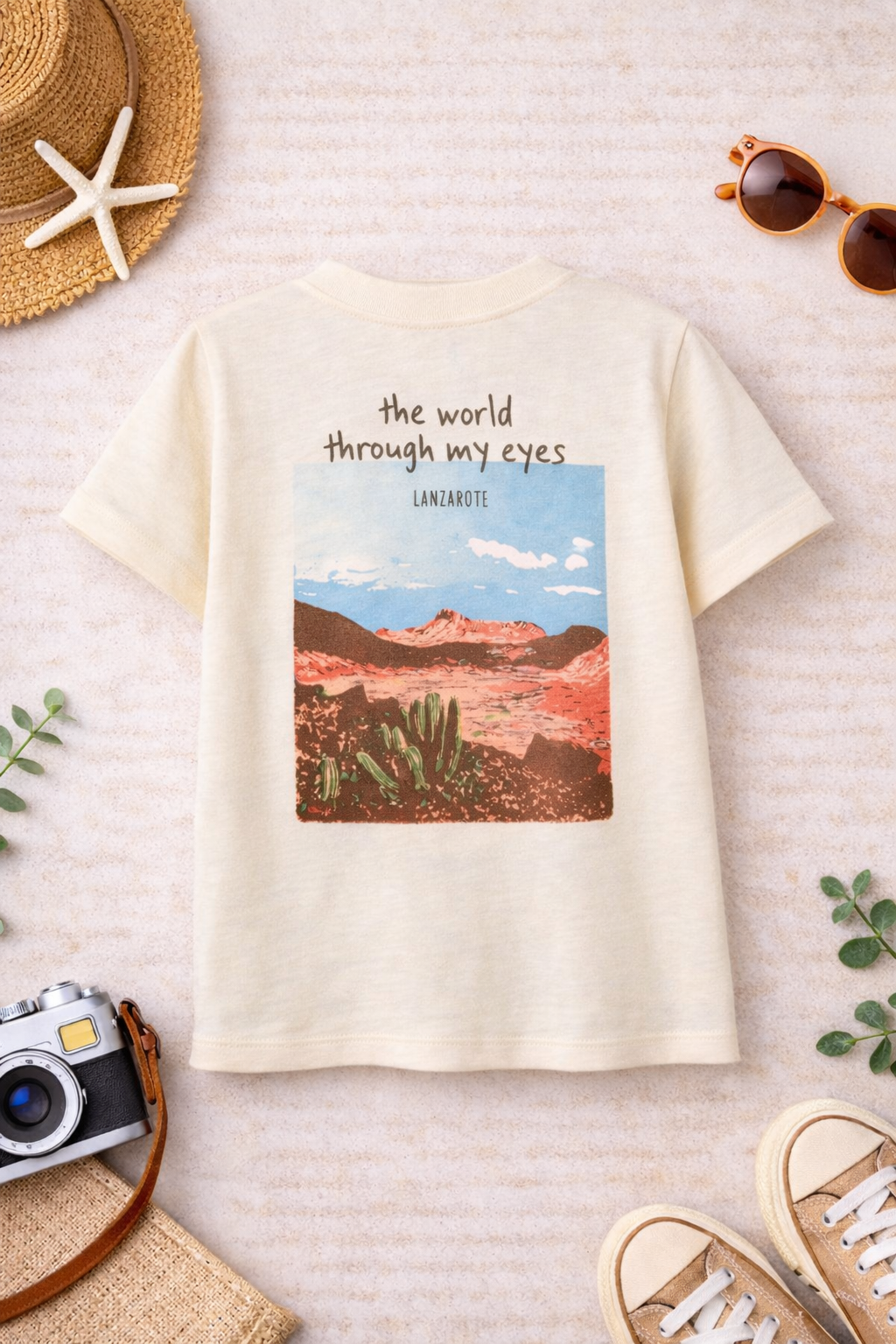 Camiseta Manga Corta Estampada espalda