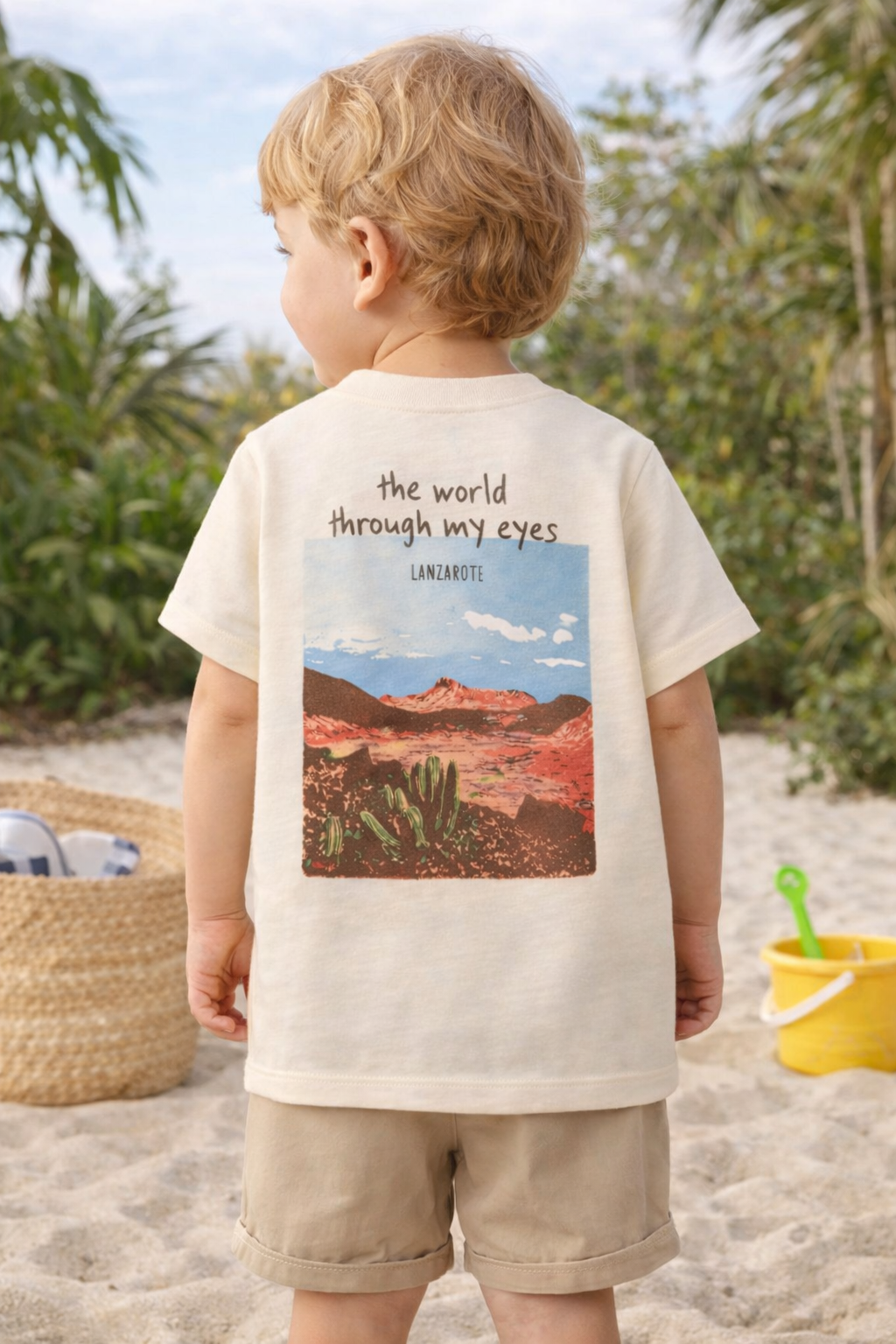 Camiseta Manga Corta Estampada espalda