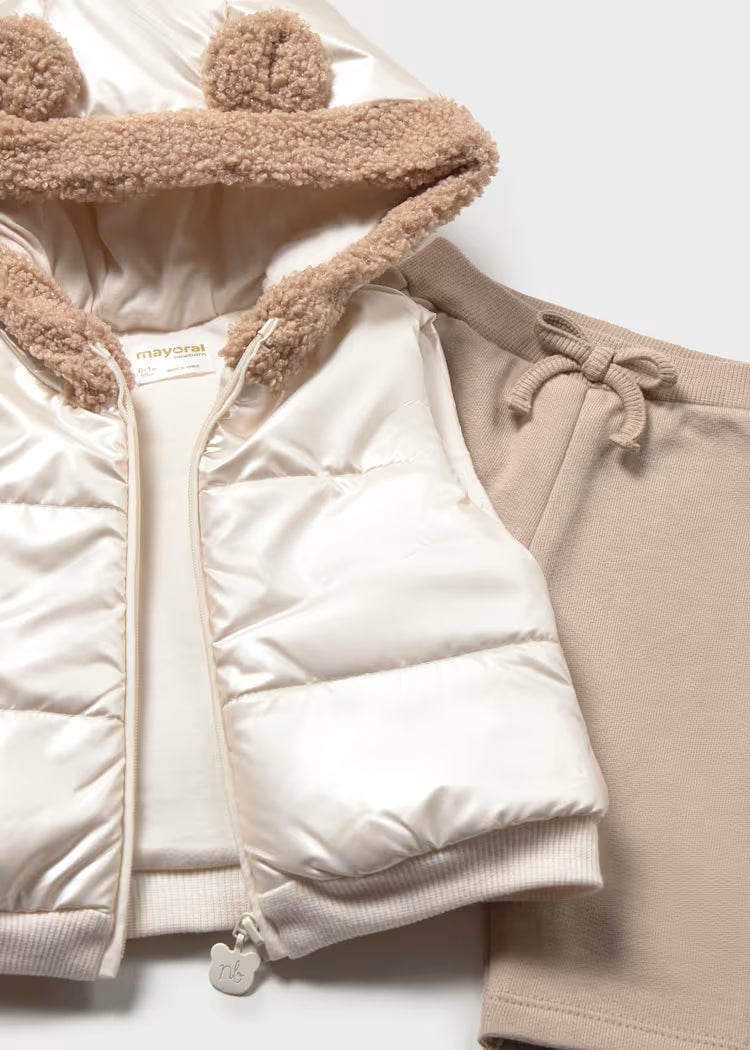 Chandal con chaleco bebé niña