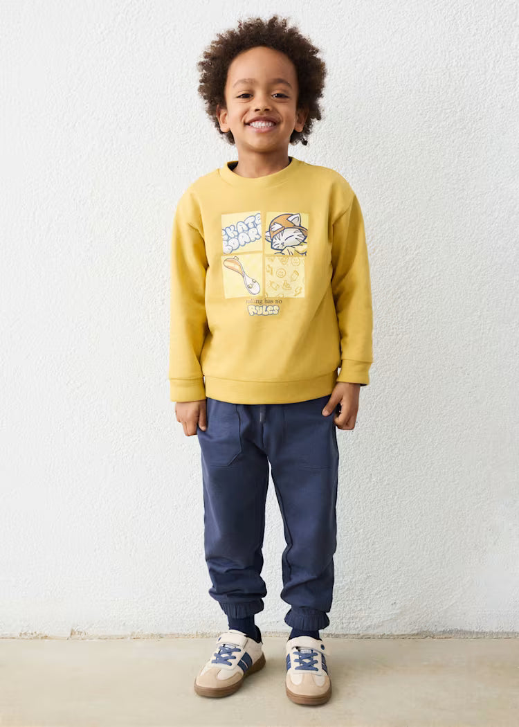 Chandal sudadera sin capucha y pantalón niño