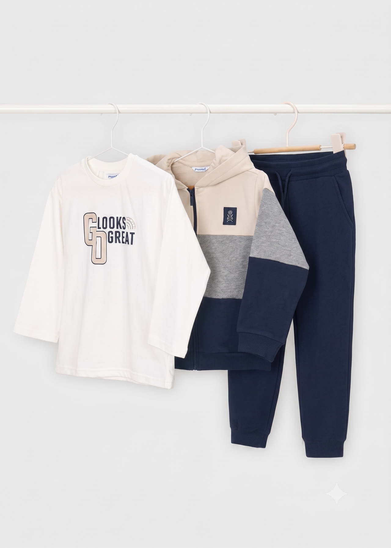 Chandal 3 piezas canguro niño