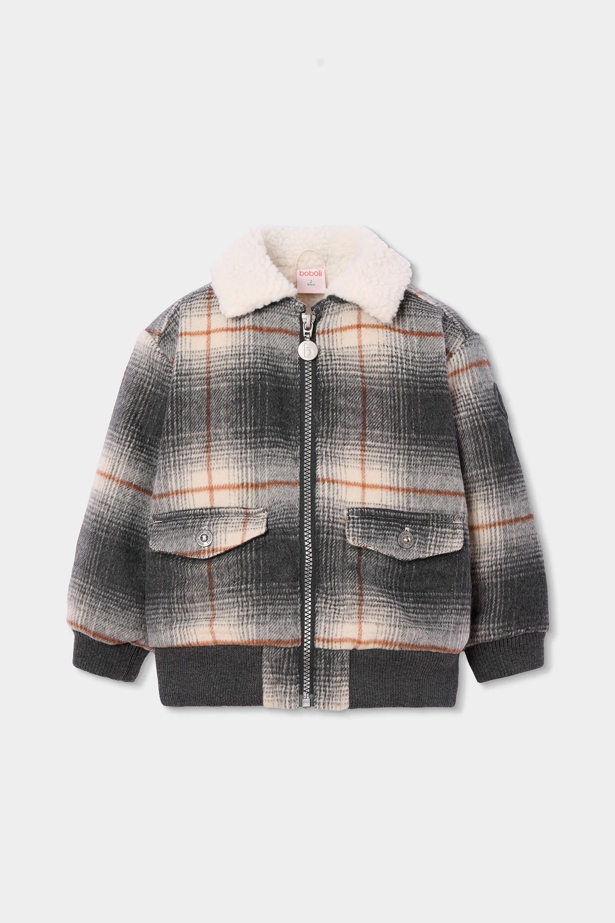 Chaquetón paño combinado de niño