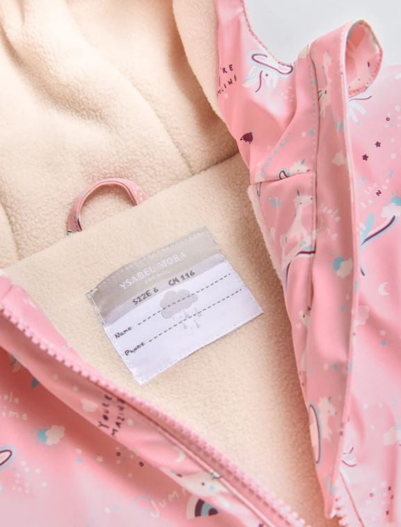 Impermeable chubasquero unicornios