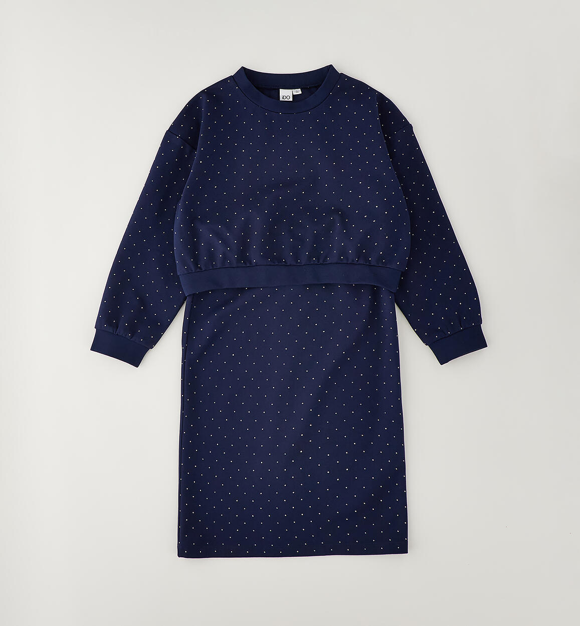 Conjunto sudadera y falda estampado