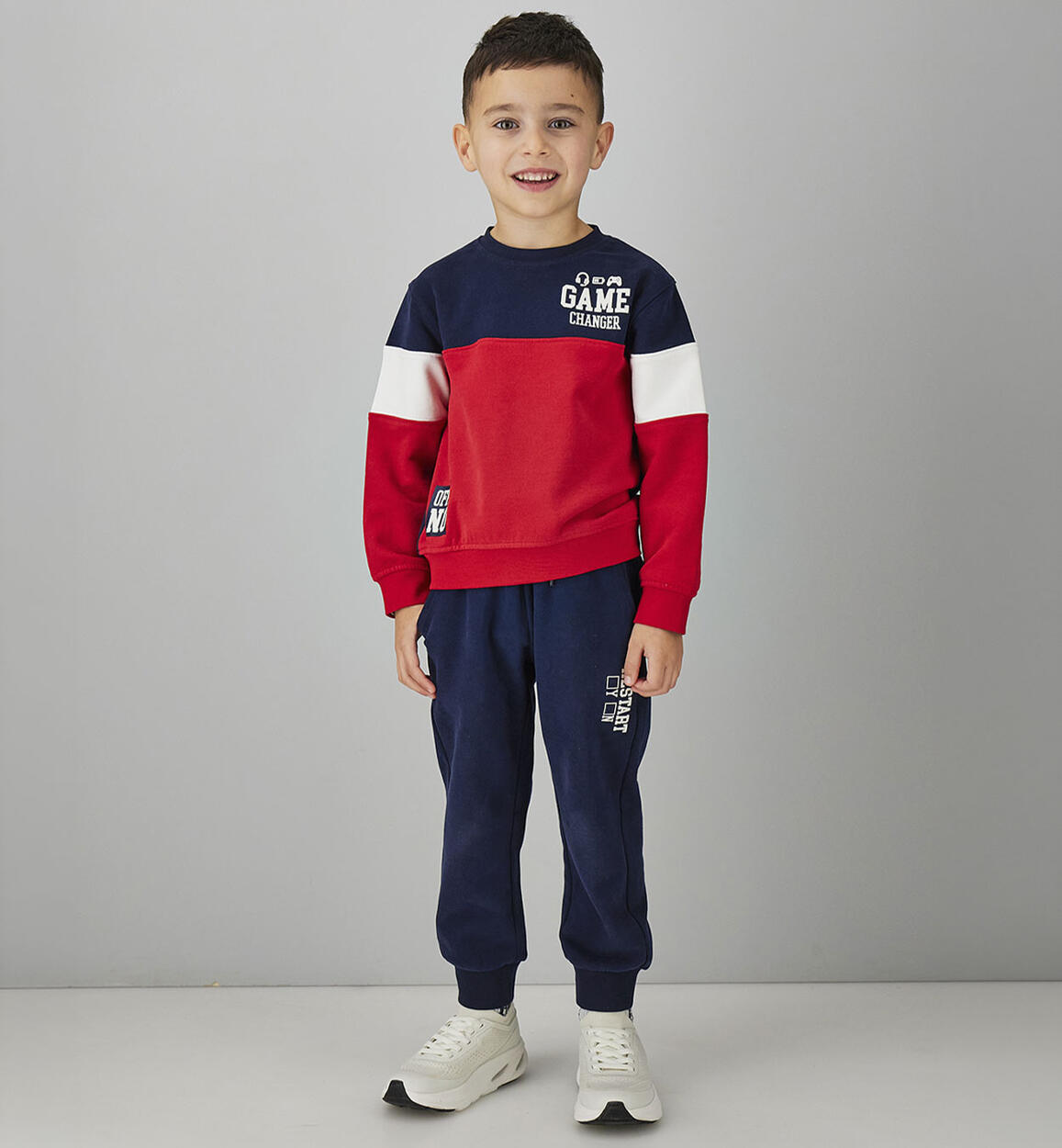 Chandal 2 piezas sudadera tricolor y jogger