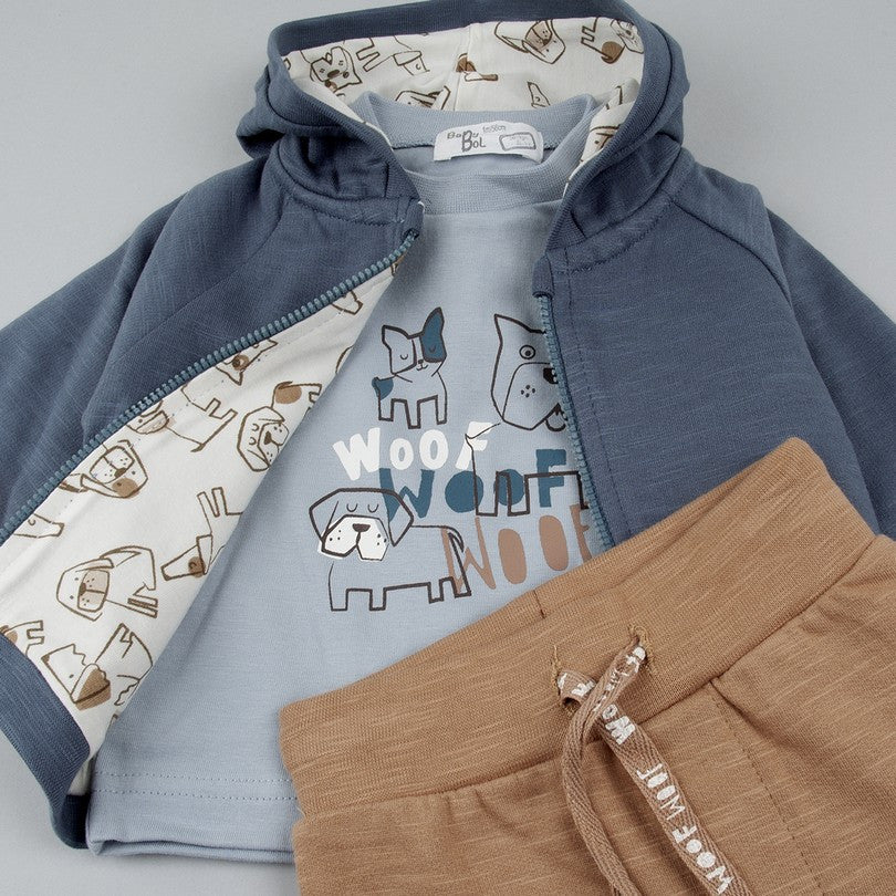 Conjunto 3 Piezas Babybol Azul