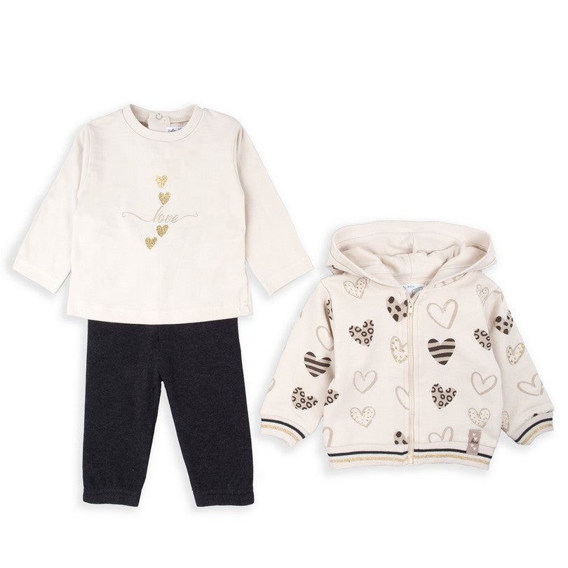 Conjunto 3 Piezas Babybol Corazones