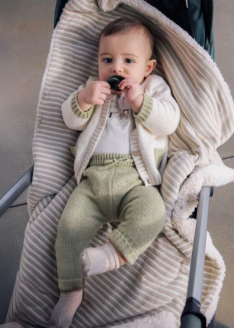 Conjunto Pantalón 3 piezas tricot bebé niño