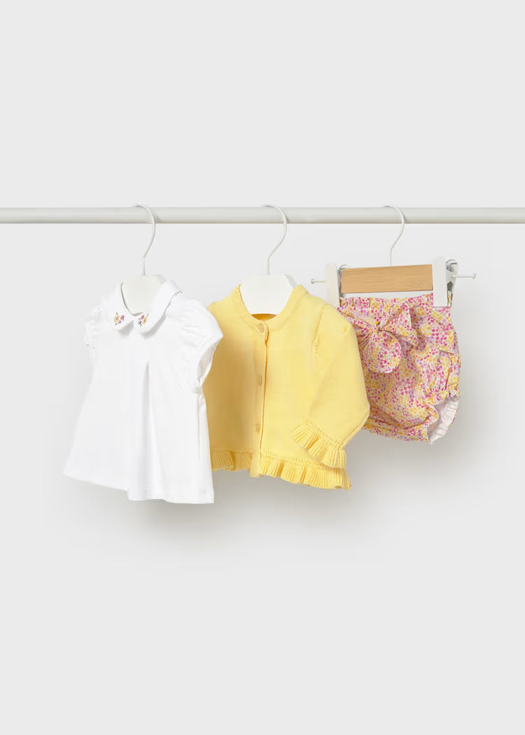Conjunto 3 piezas tricot bebé