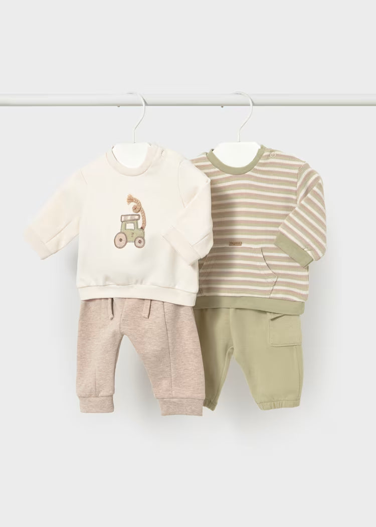 Conjunto punto 4 piezas bebé niño