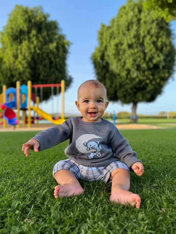 Conjunto Bebé Niño Punto Osito