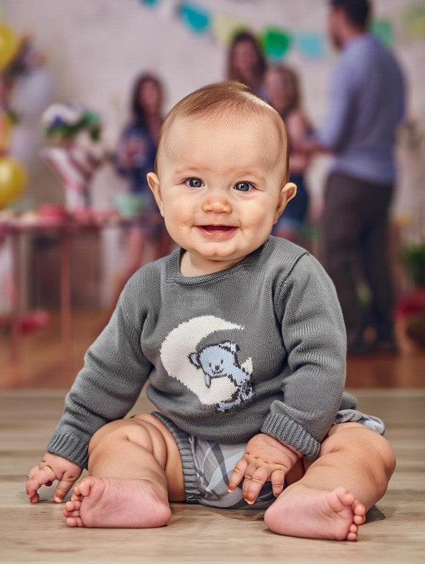 Conjunto Bebé Niño Punto Osito