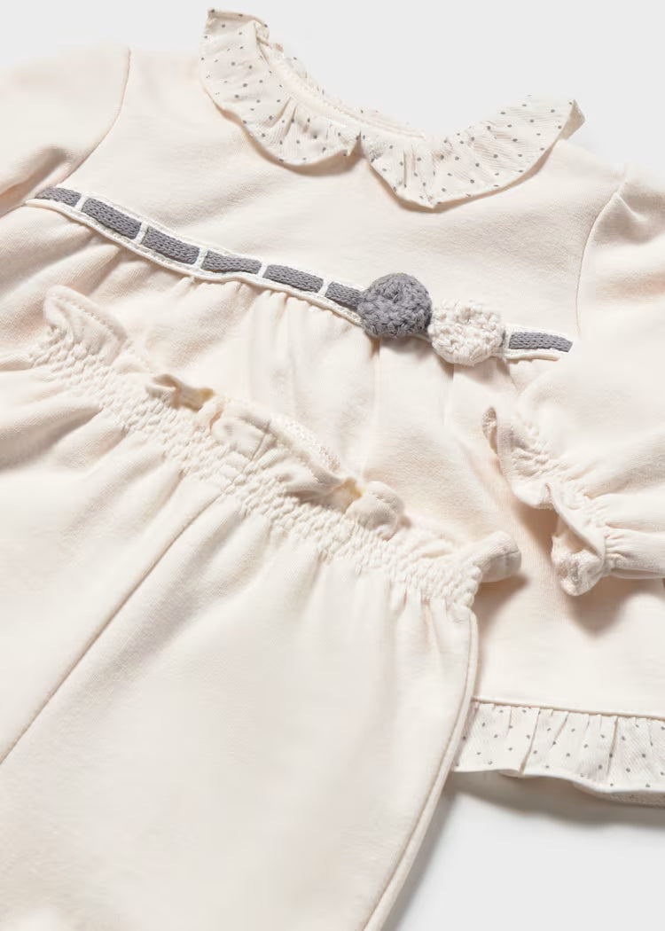 Conjunto pantalon felpa bebé niña