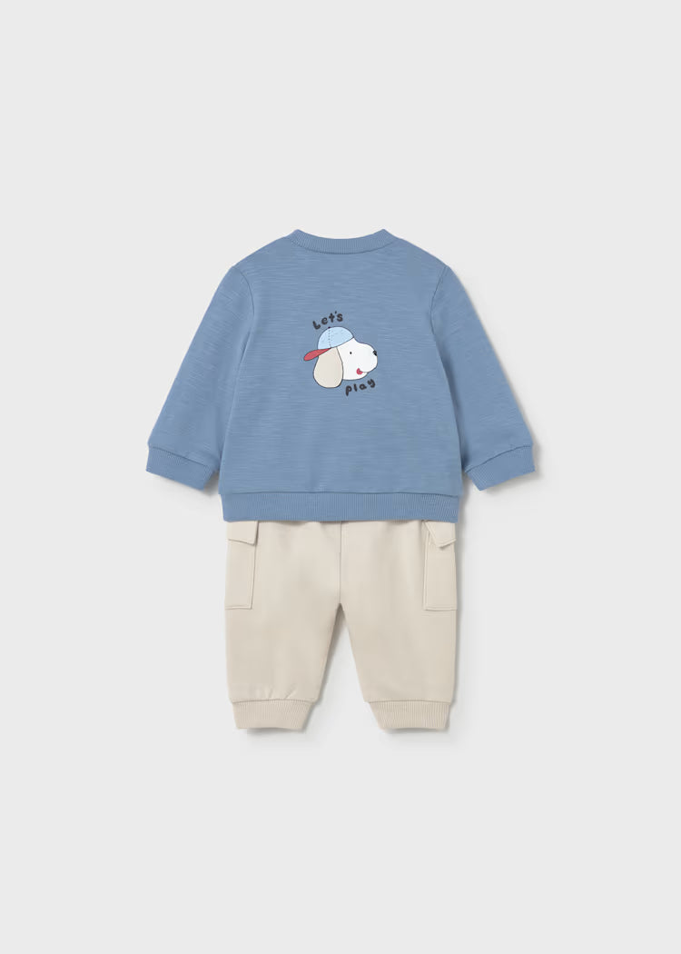 Conjunto punto 4 piezas : 2 sudaderas + 2 pantalones.