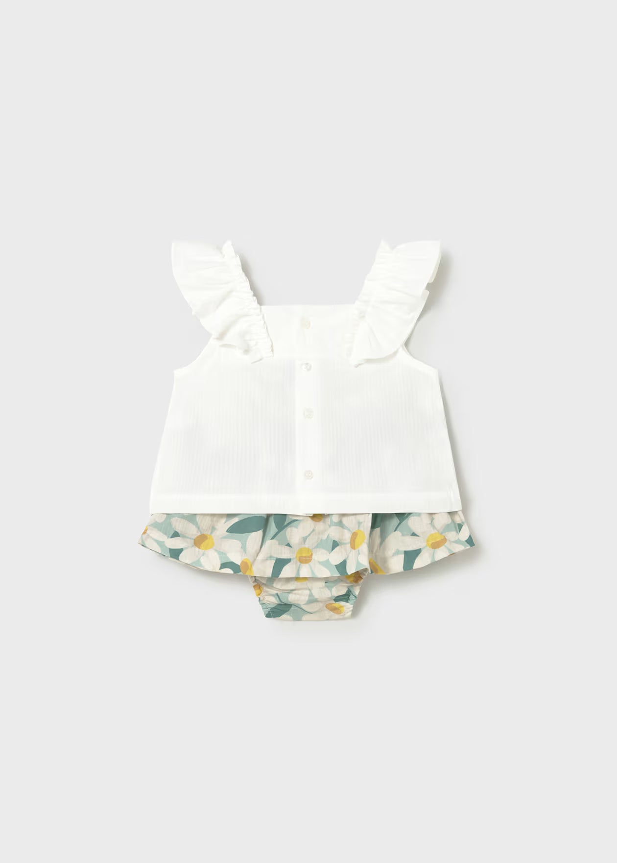 Conjunto falda estampada y blusa bebe