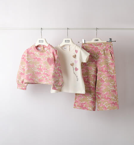 Conjunto miitar rosa 3 piezas