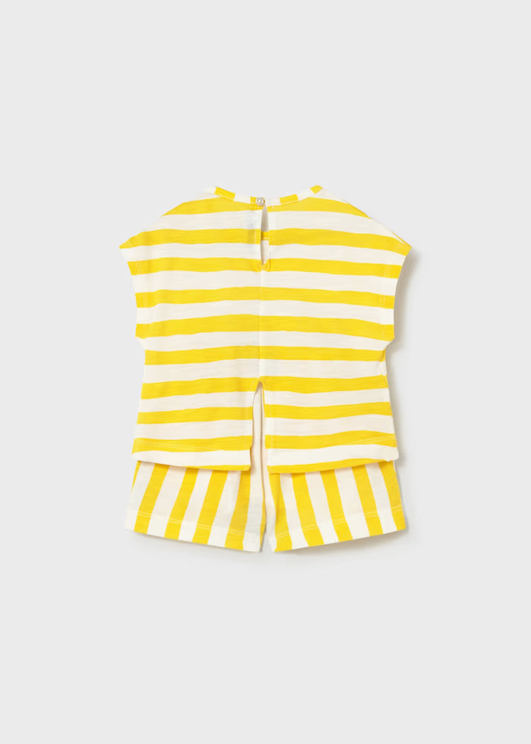 Conjunto short punto granito bebé