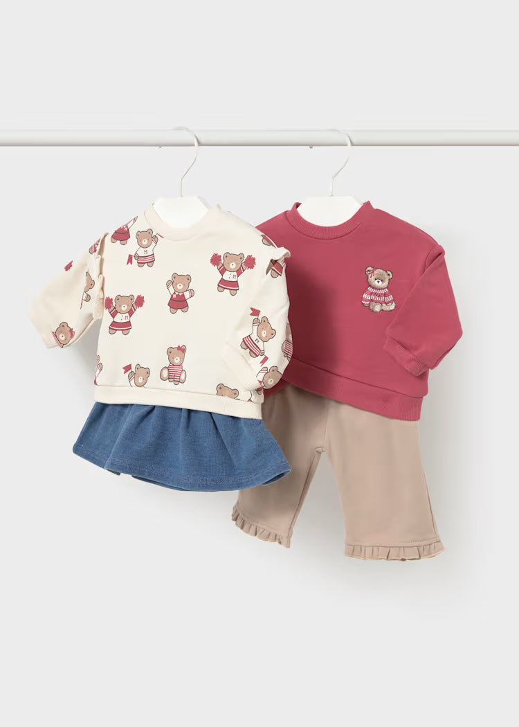 Conjunto 4 piezas bebé niña