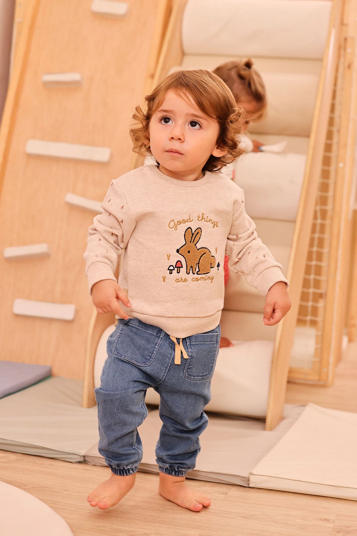 Conjunto punto de bebé niña