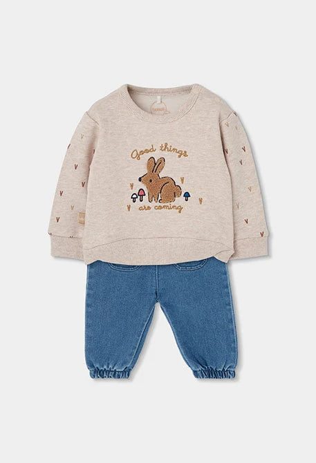 Conjunto punto de bebé niña