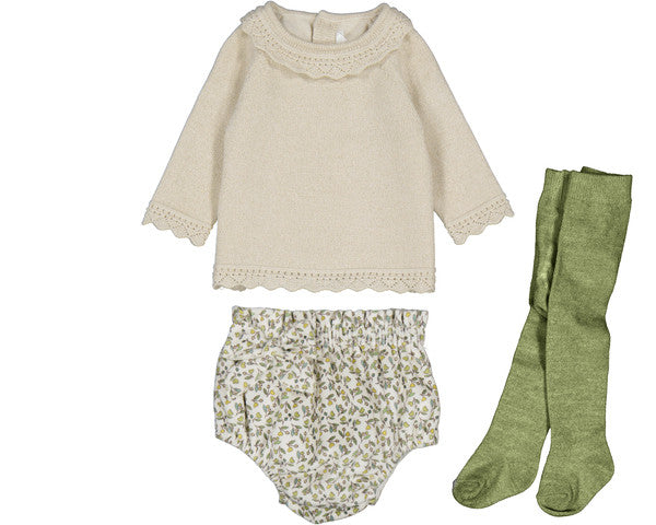 Conjunto Short Y Leotardo Tricot