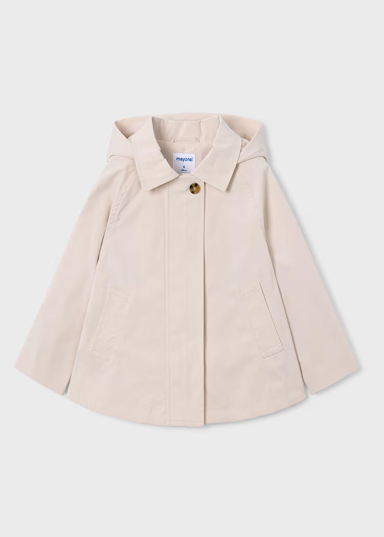 Cortavientos elegante niña tipo gabardina