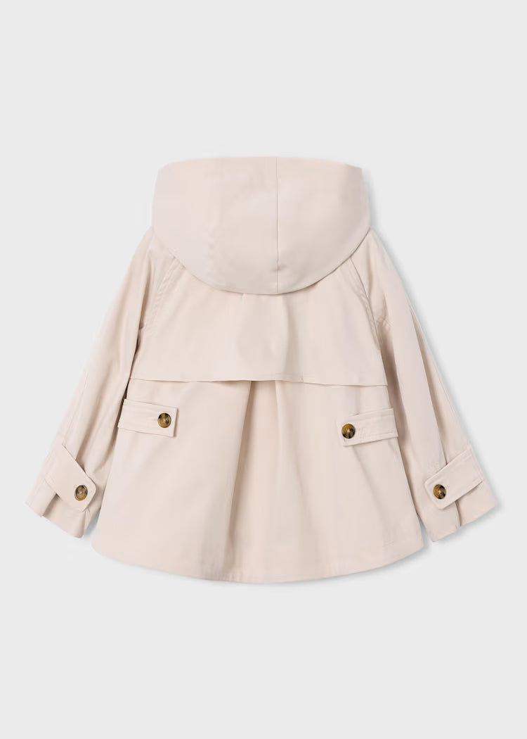Cortavientos elegante niña tipo gabardina