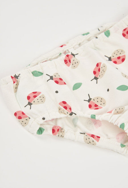 Vestido punto estampado de bebé con ranita