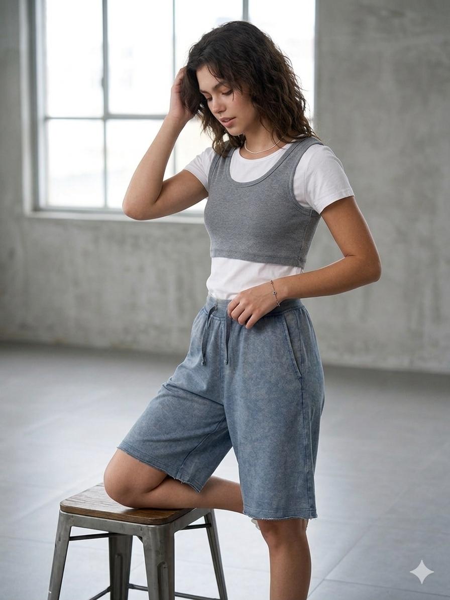 Conjunto de mujer de 3 piezas casual.