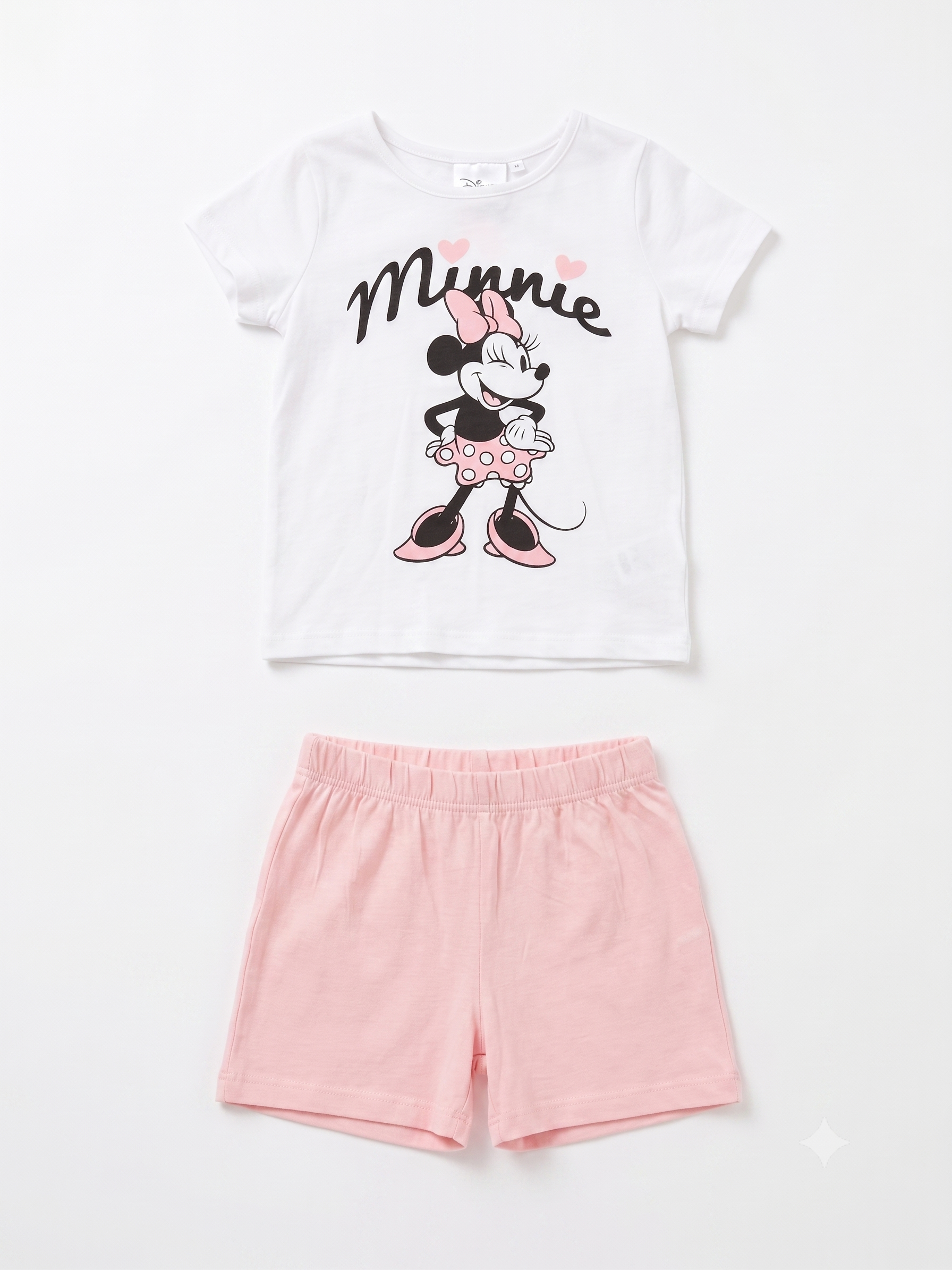 Pijama corto niña Minnie algodón.