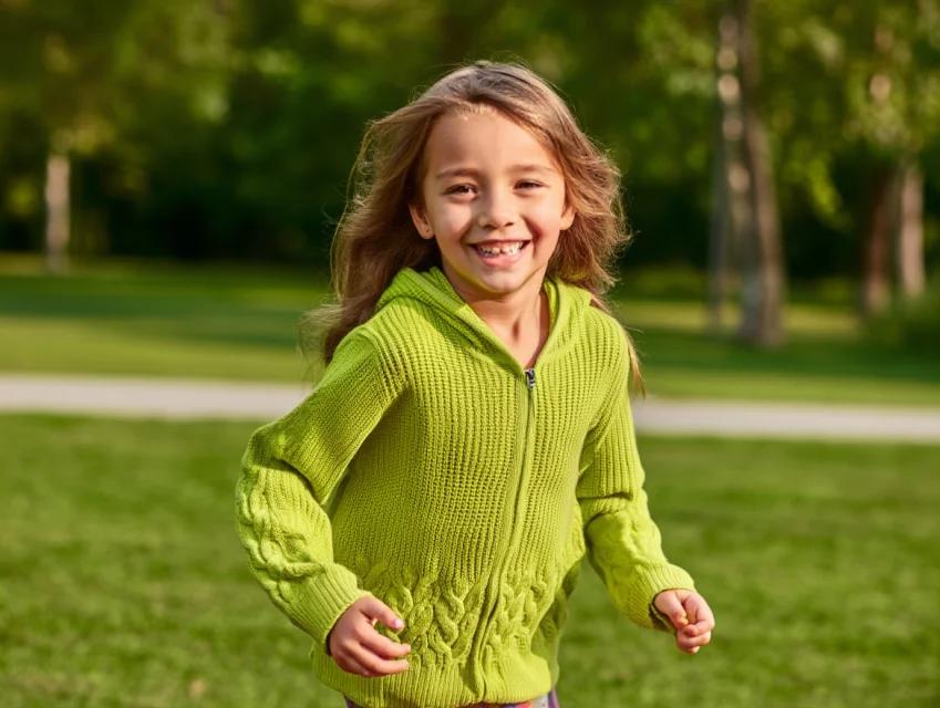 Canguro Chaqueta Niña Con Cremallera