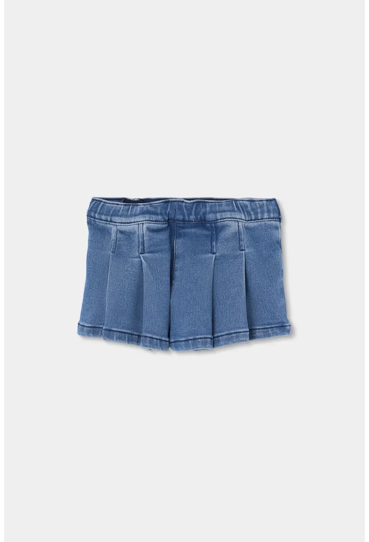 Falda denim punto de niña