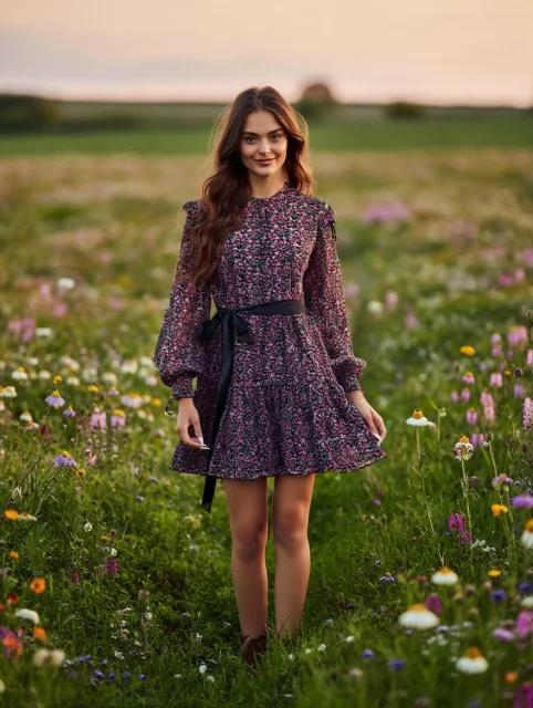 Vestido Fluido Cinturón