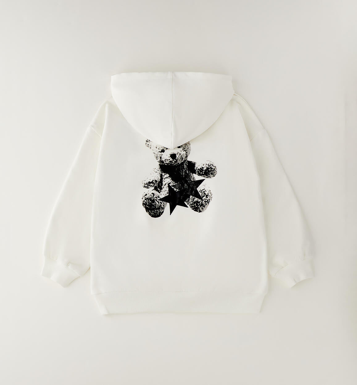 Sudadera capucha estampado trasero