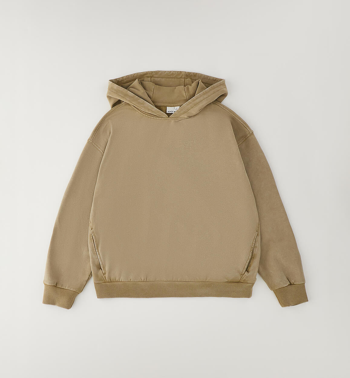Sudadera capucha efecto lavado