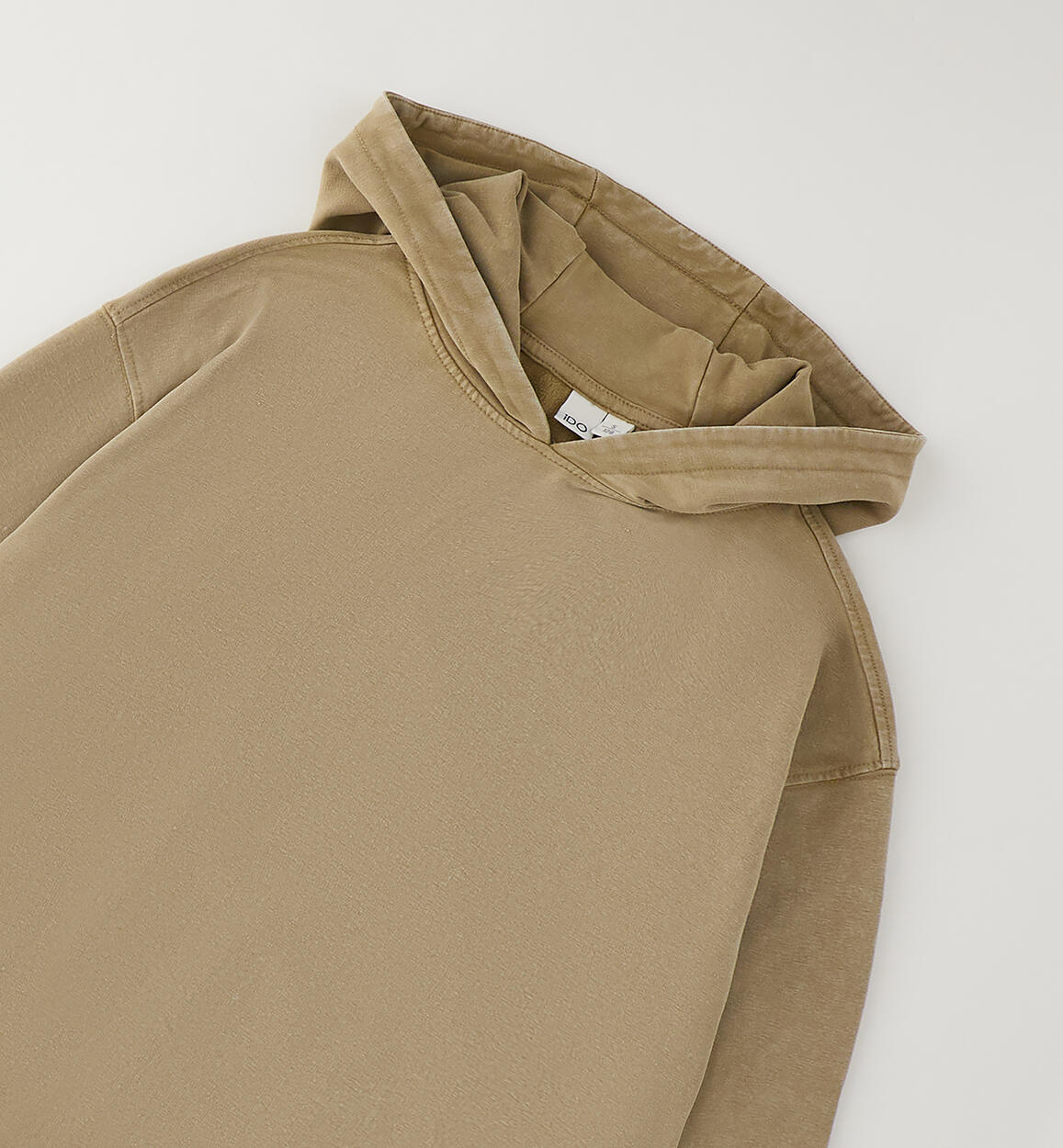 Sudadera capucha efecto lavado