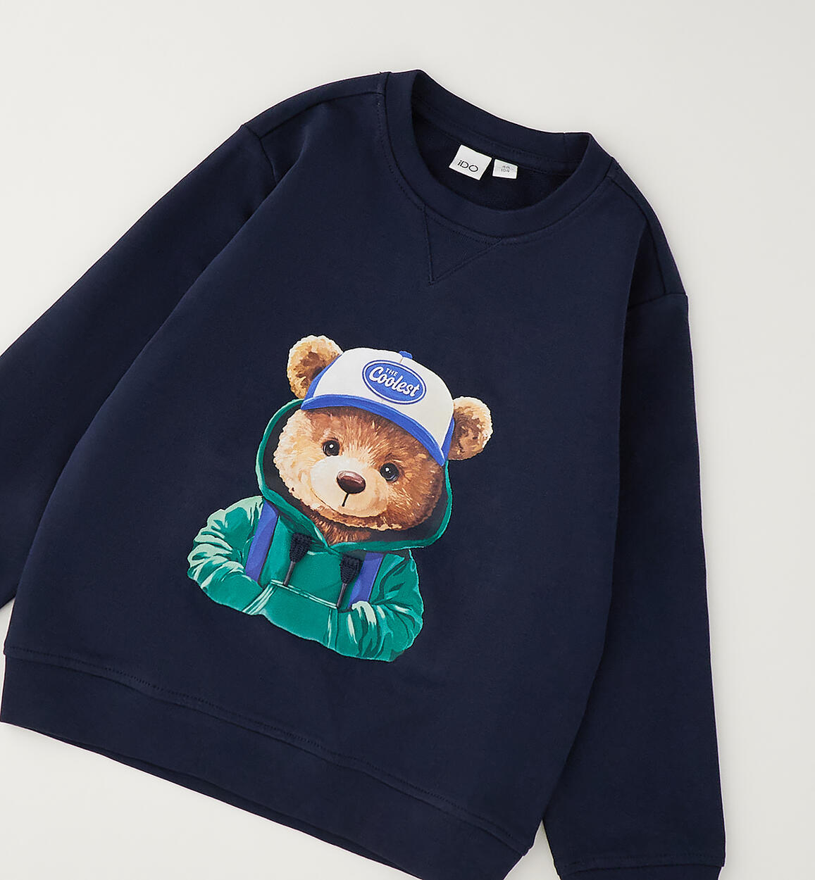 Sudadera estampado frontal oso