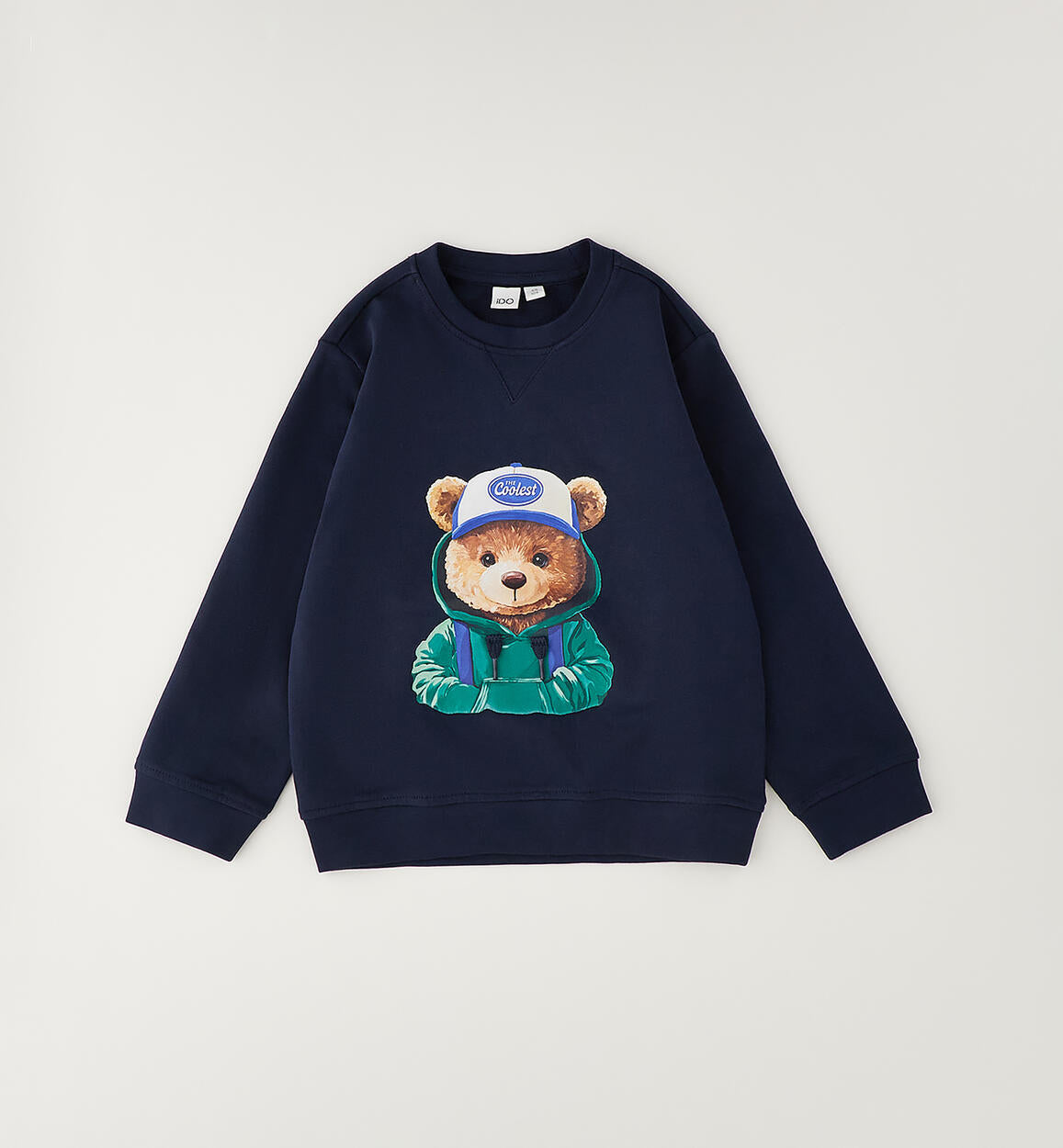 Sudadera estampado frontal oso