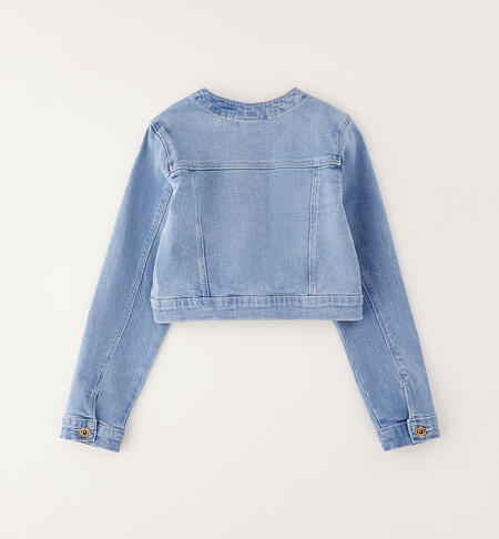 Chaqueta vaquera con perlas