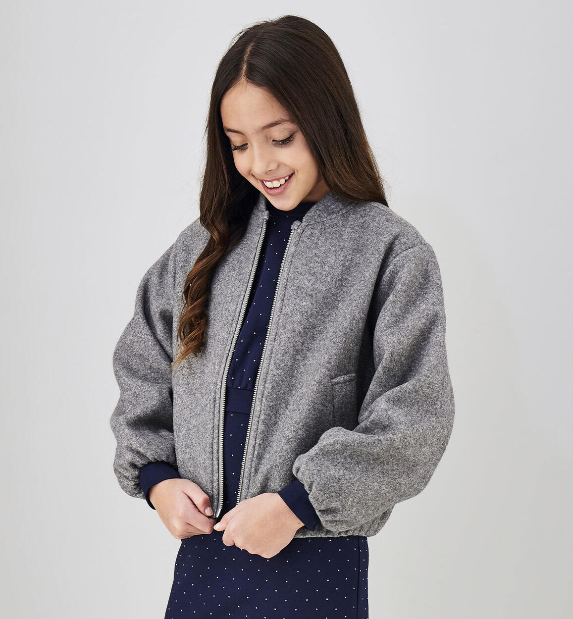 Chaqueton en tejido ecopiel pelo